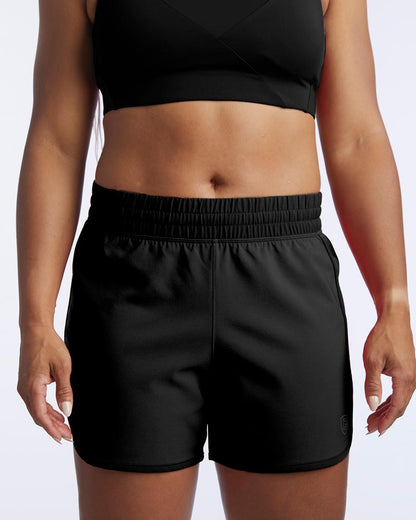 Goal Five Indie Women's Sport Shorts in Black view 4 - Goal Five Shorts Reviews (bottom)