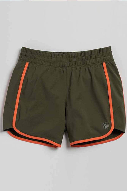 Goal Five Indie Women's Sport Shorts in Dark Teal Cinnabar view 23 - Goal Five Shorts Reviews (bottom)