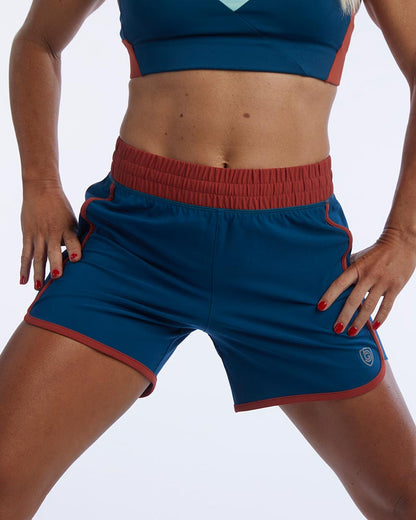 Goal Five Indie Women's Sport Shorts in Poppy/Cinnabar view 13 - Goal Five Shorts Reviews (bottom)