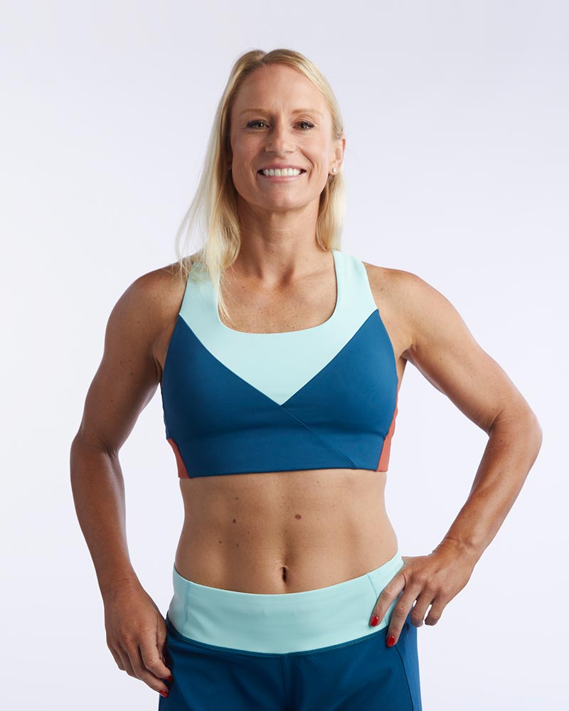 Goal Five Pionxr Bra Top in Rose Cinnabar Nectar view 5 - Goal 5 Top