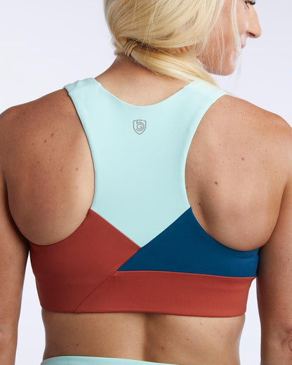 Goal Five Pionxr Bra Top in Teal Cinnabar Aruba view 6 - Goal 5 Top