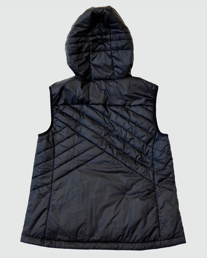 Goal Five Powerstripe Eco-friendly Down Hooded Vest in Black view 3 - Goal Vest (layer)