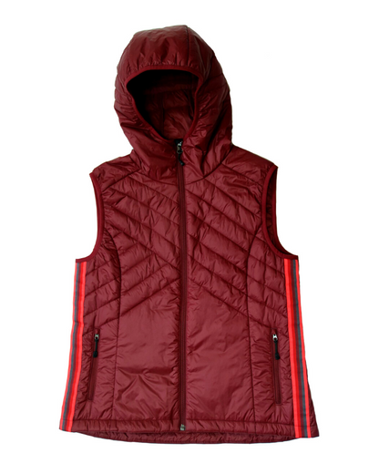 Goal Five Powerstripe Eco-friendly Down Hooded Vest in Black view 5 - Goal Vest (layer)
