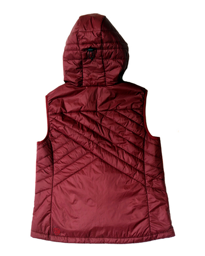 Goal Five Powerstripe Eco-friendly Down Hooded Vest in Black view 6 - Goal Vest (layer)