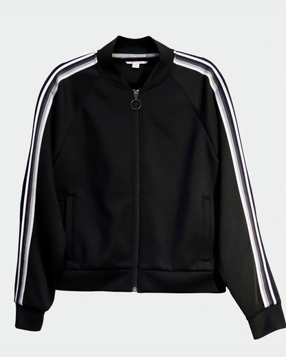 Goal Five Powerstripe Ls Track Jacket in Black view 4 - Powerstroke Jacket (layer)
