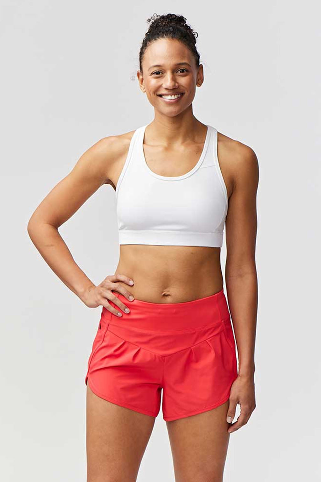 Goal Five Sheva Women's High Rise Running Shorts view 26 - High-Waisted - Goal Five Shorts Reviews (bottom)