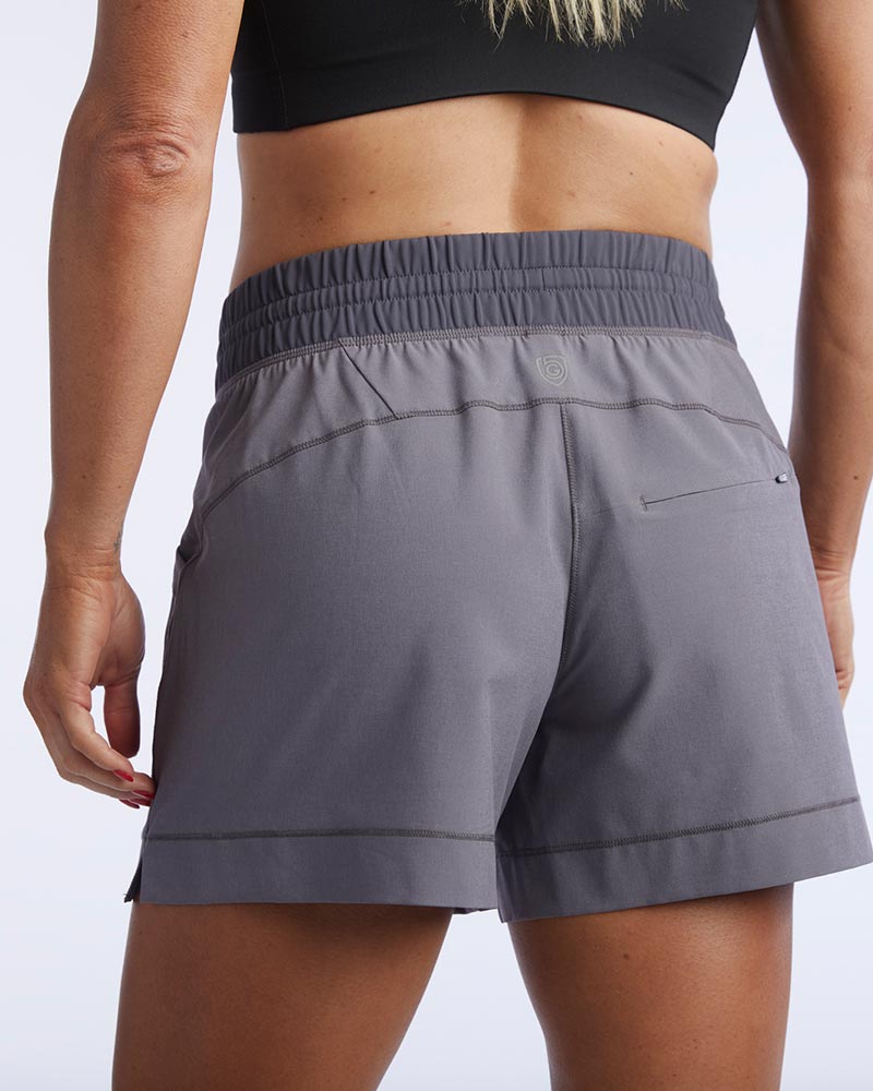 Goal Five Triple V Womens Athletic Shorts in Coastal view 3 - Goal Five Shorts Reviews (bottom)