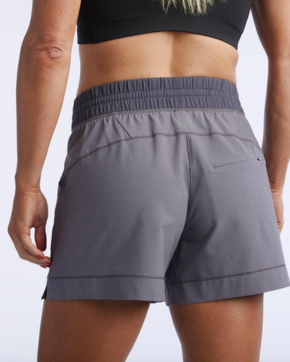 Goal Five Triple V Womens Athletic Shorts in Coastal view 3 - Goal Five Shorts Reviews (bottom)