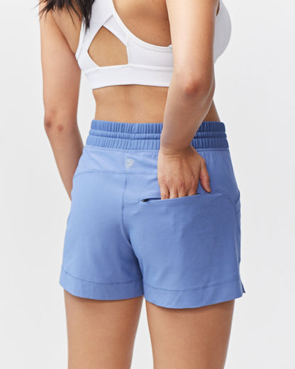 Goal Five Triple V Womens Athletic Shorts in Dark Teal view 7 - Goal Five Shorts Reviews (bottom)