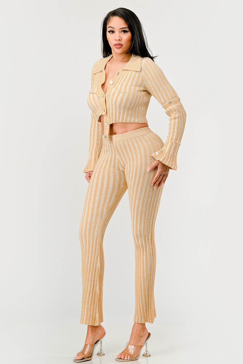 Golden Hour Knit Ensemble in LARGE view 3 - Fall Wardrobe Essential - Golden Hour Percussion Ensemble (one-piece)