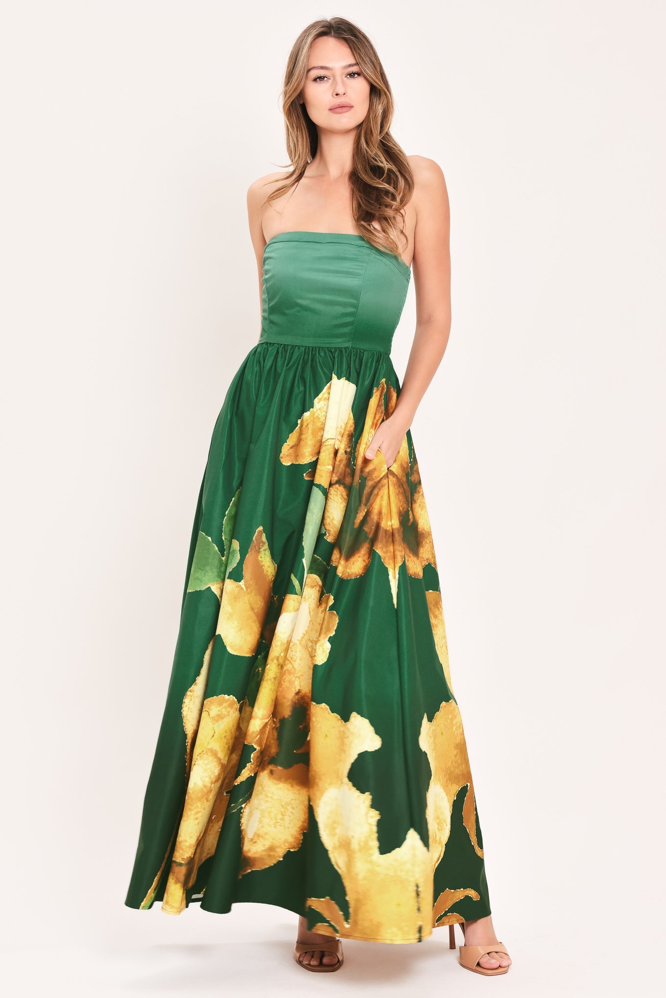 Golden Rose Afterglow Woven Maxi Dress in RUST view 4 - Golden Rose Dress Love Through A Prism