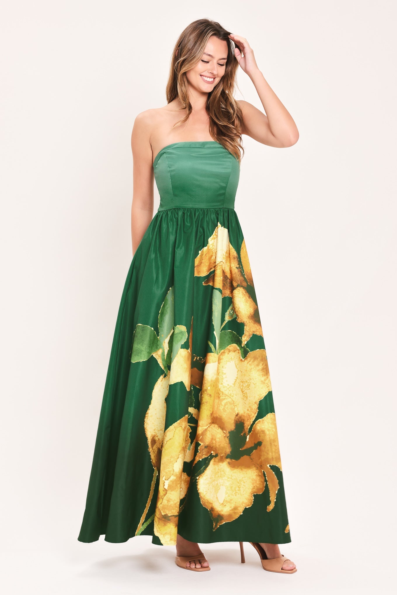 Golden Rose Afterglow Woven Maxi Dress in RUST view 5 - Golden Rose Dress Love Through A Prism