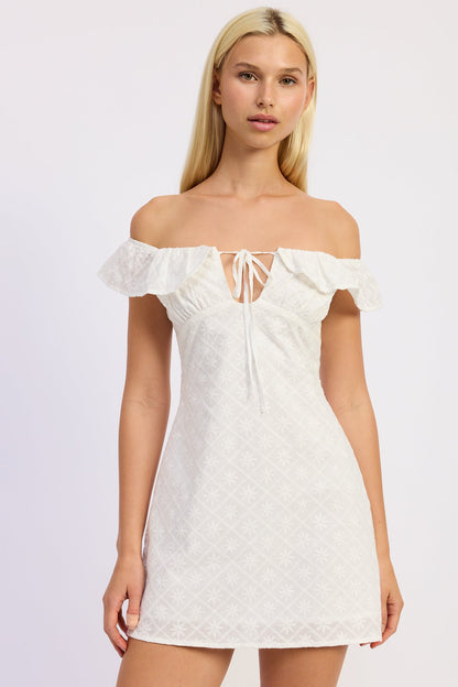 Grace Mini Off Shoulder Dress view 4 - Grace Mini Dress Altar'D State