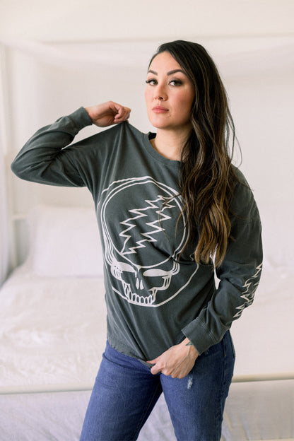 Grateful Dead Outliner Long Sleeve in XS - Grateful Dead Sleeve Tattoo (top)
