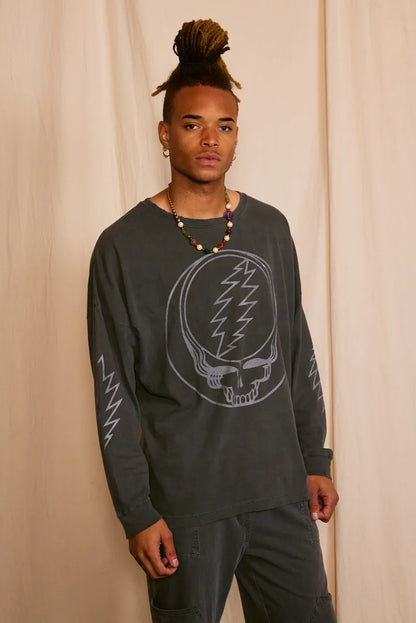 Grateful Dead Outliner Men's Long Sleeve in XS - Grateful Dead Sleeve Tattoo (top)