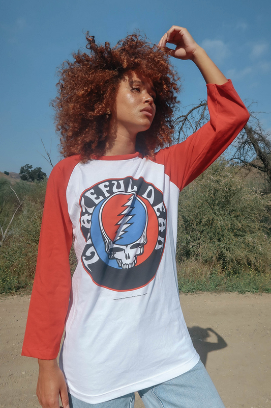 Grateful Dead Stealie Baseball Tee in 2XL view 2 - Grateful Dead Tee Shirts (top)