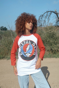 Grateful Dead Stealie Baseball Tee XL (top) - grateful dead tee shirts, grateful dead tee vintage, grat - shop at us.meeeshop
