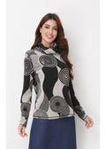 Gray Spiral Knit Top XS (top) - knit top, spiral knit top - shop at us.meeeshop