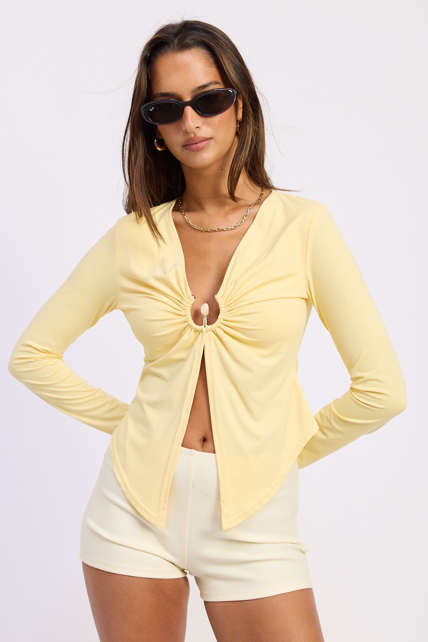 Guinevere Top in Buttermilk - Guinevere Clothing