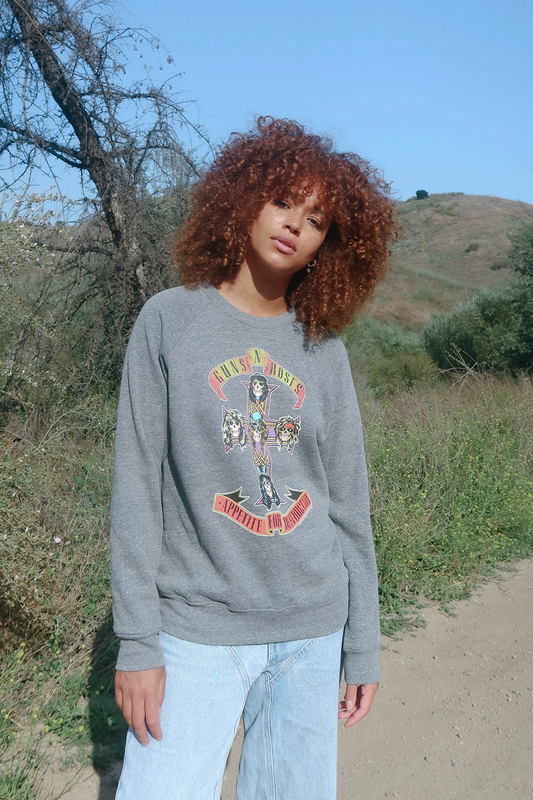 Guns N Roses Appetite for Destruction Fleece Sweatshirt in XS - Guns Roses T Shirt (top)