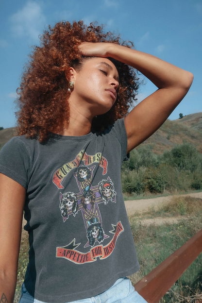 Guns N Roses Appetite for Destruction Shrunken Tee in M view 3 - Guns Roses Shirt (top)
