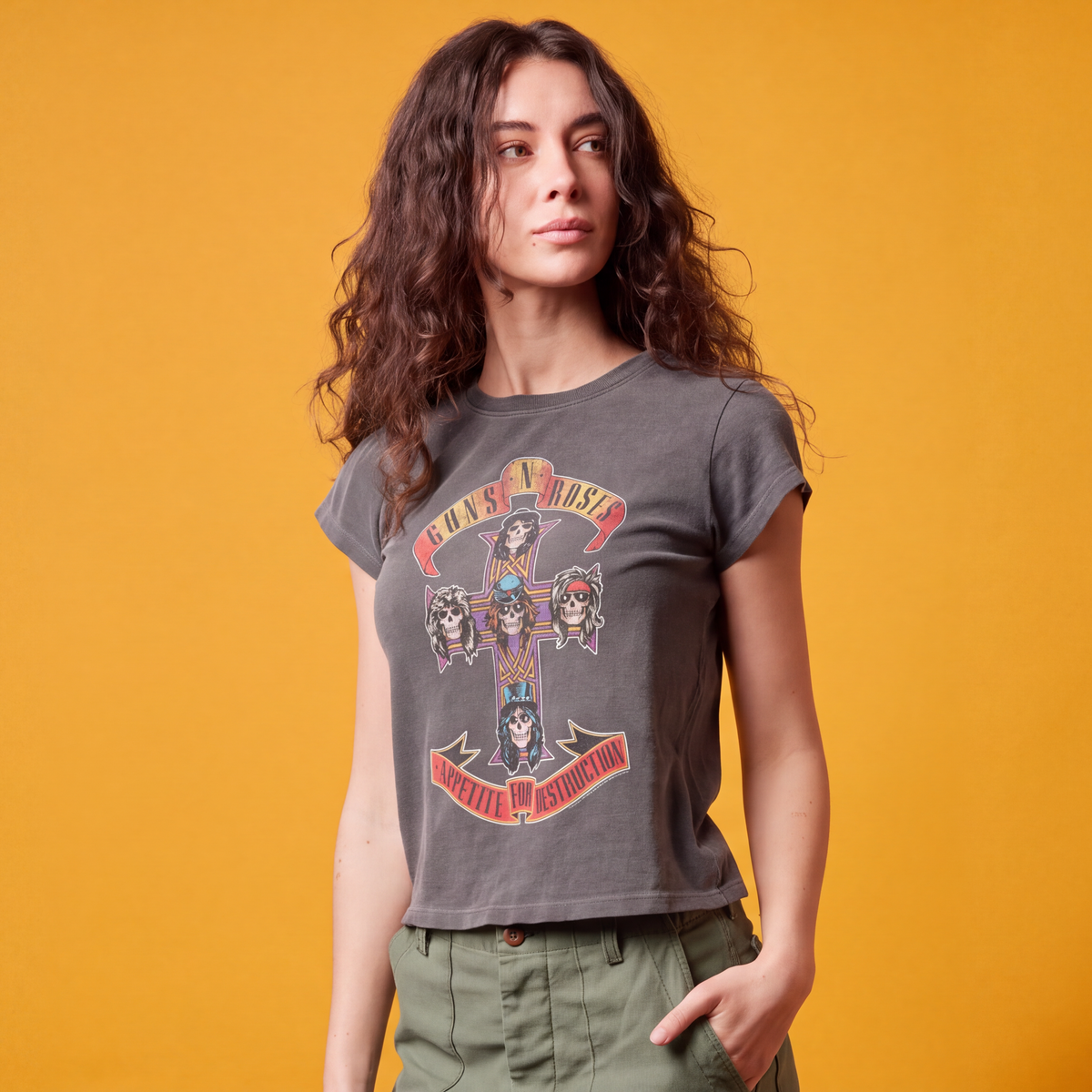 Guns N Roses Midnight Cross Tee in XS - Guns Roses Shirt (top)