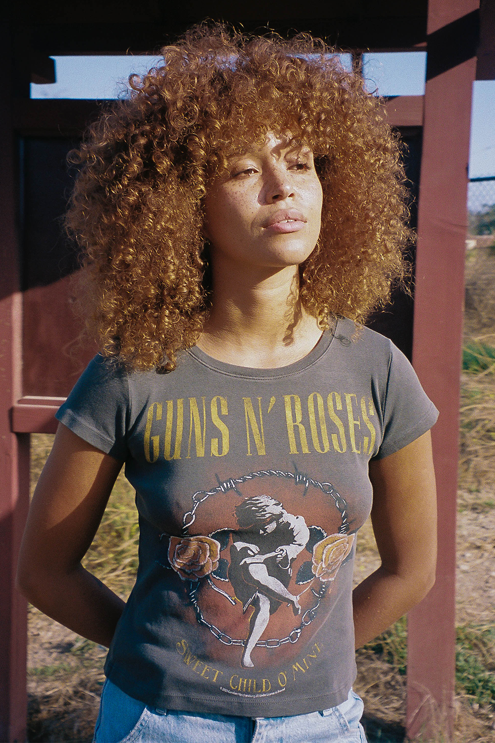 Guns N Roses Sweet Child O' Mine Baby Tee in XS - Guns N Roses Baby Tee (top)