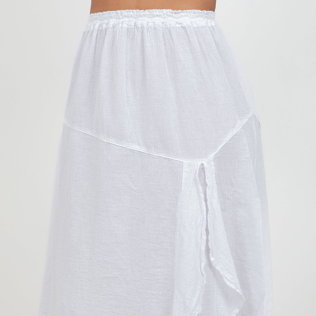 Hannah - Lovely Knee Length Skirt 100% Cotton Gauze - MeeeShop Women's Fashion