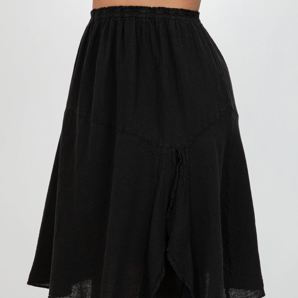 Hannah - Lovely Knee Length Skirt 100% Cotton Gauze - MeeeShop Women's Fashion