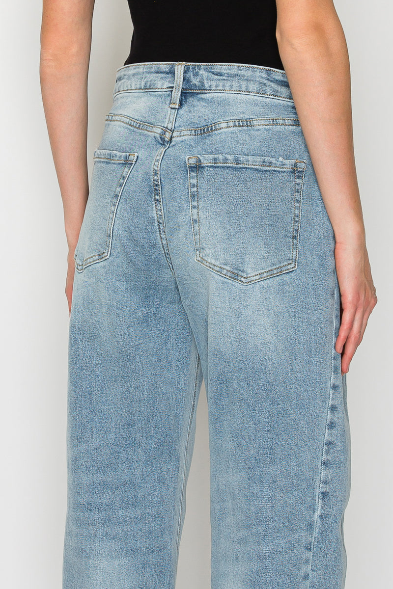 Harlow High Waisted Barrel Jeans Blue by Artemis view 10 - High-Waisted - Harlow High Waist Jeans (bottom)