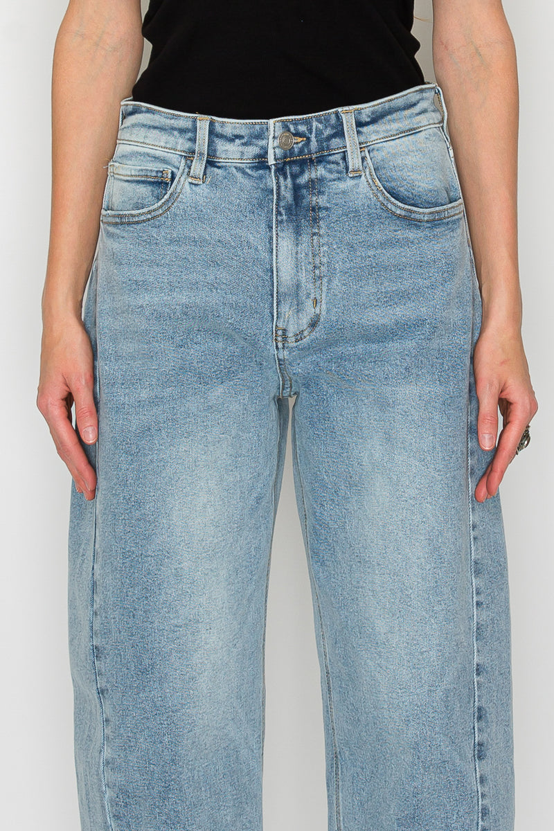 Harlow High Waisted Barrel Jeans Blue by Artemis view 8 - High-Waisted - Harlow High Waist Jeans (bottom)