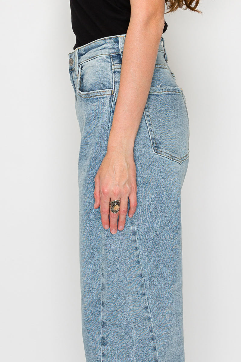 Harlow High Waisted Barrel Jeans Blue by Artemis view 9 - High-Waisted - Harlow High Waist Jeans (bottom)