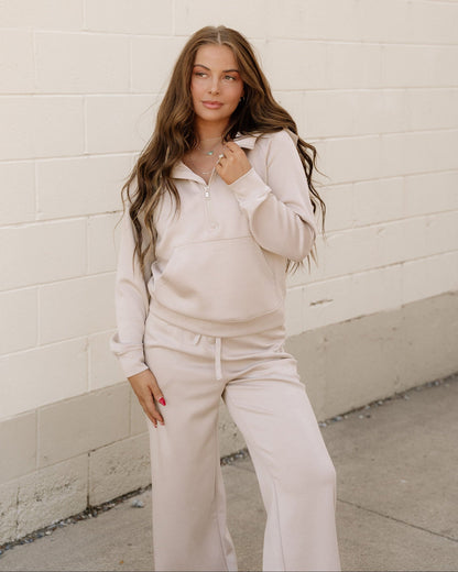 Harlow Set Active Pants 2pcs Outfit - Taupe View 5 - MeeeShop Women's Fashion