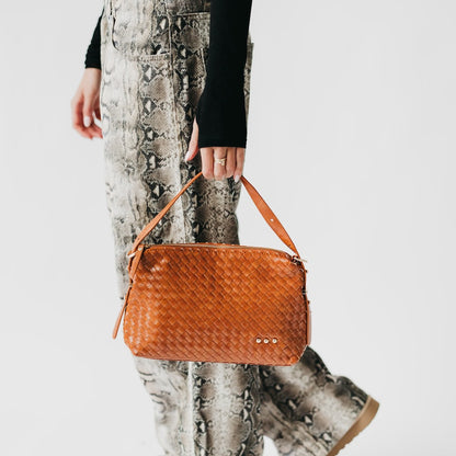 Harper Hobo Woven Shoulder Bag in Black - Harper Shoulder Bag Coach