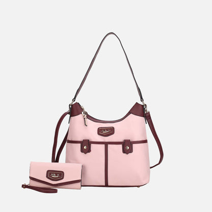 Harper Nylon Shoulder Bag and Set in Olive view 7 - Set Bag (one-piece)