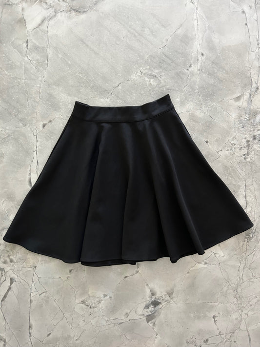 Harper Skater Skirt in Black in S view 2 - Black Skirt