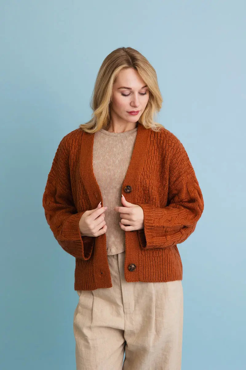 Harvest Hug Cardigan – Soft, Stylish, and Snug 🧶 - MeeeShop Women's Fashion