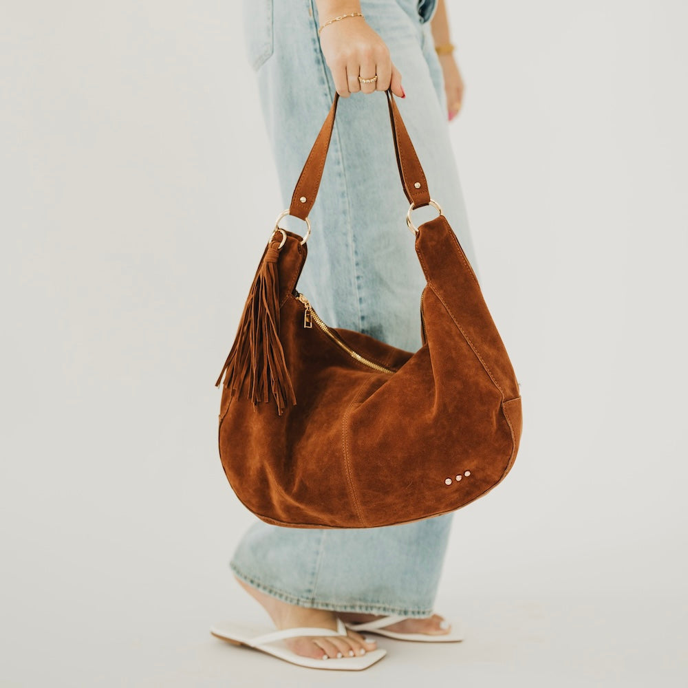 Hazel Hobo Shoulder Bag with Tassel in Leopard view 3 - Hazel Hobo Bag Charles And Keith