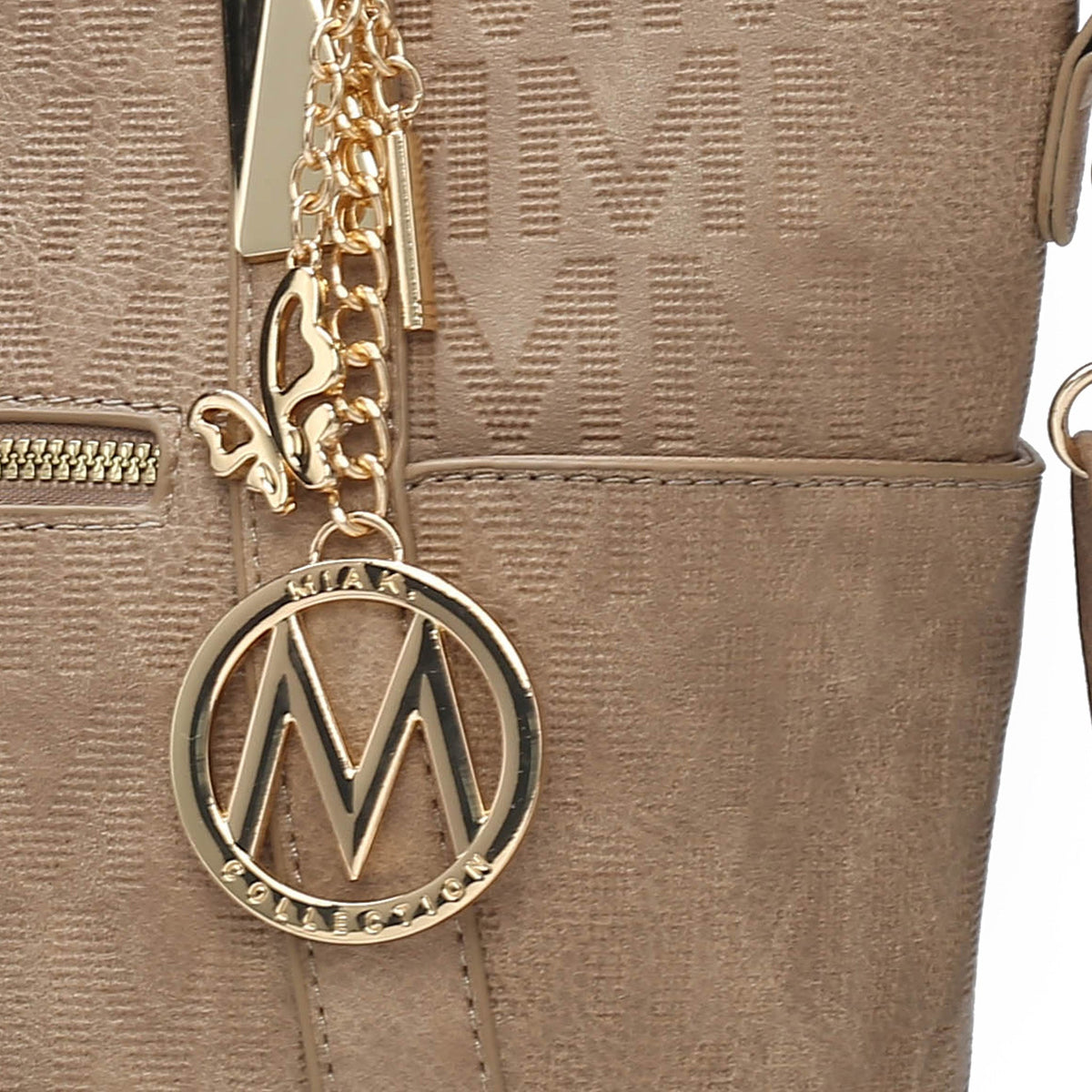 Hazel Signature Tote Bag in Chestnut view 3 - Bag Tote
