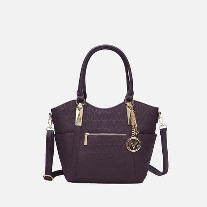 Hazel Signature Tote Bag in Denim Blue view 15 - Bag Tote