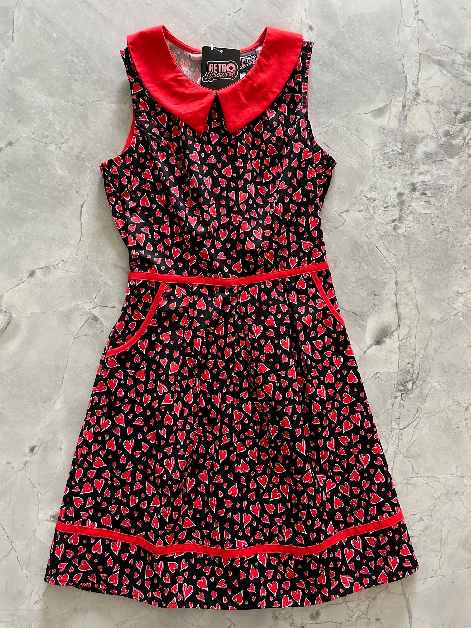 Hearts Collared Dress in XL view 5 - Heart Collar Dress
