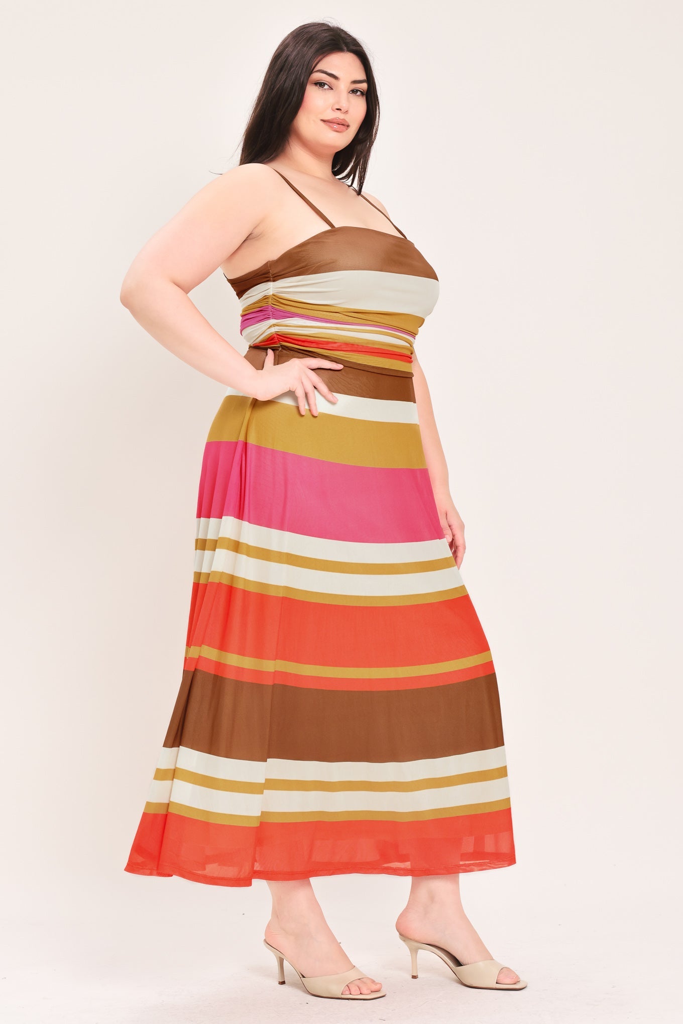 Heat Waves Power Mesh Midi Dress view 8 - Heat Waves Dress Pattern