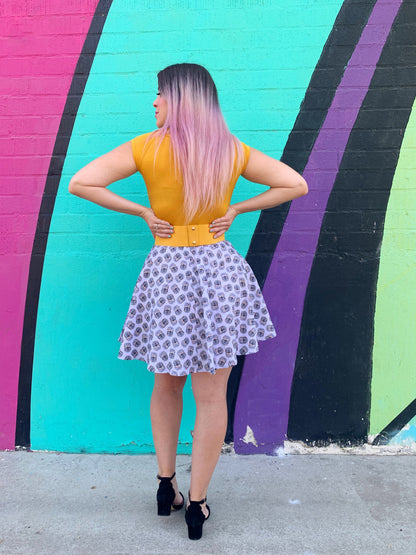 Hedgehog Skater Skirt in L view 3 - Hedgehog Skating