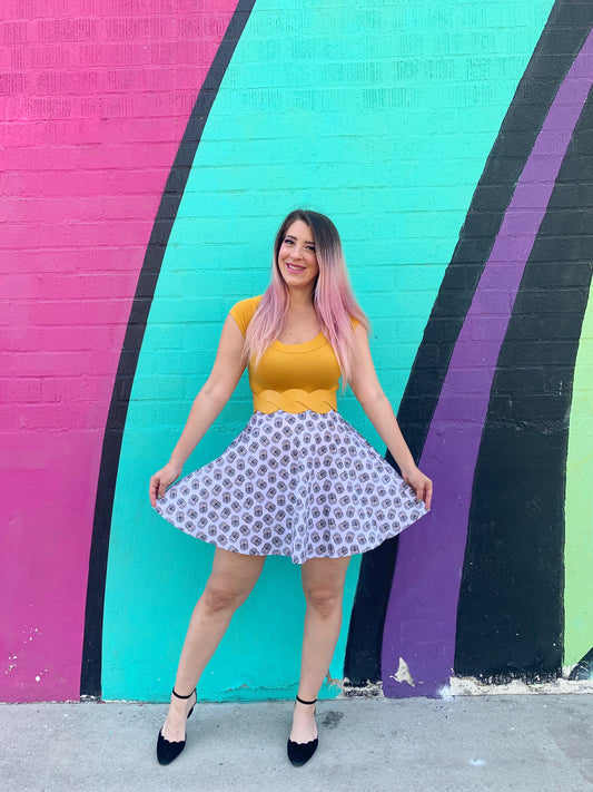 Hedgehog Skater Skirt in M view 2 - Hedgehog Skating