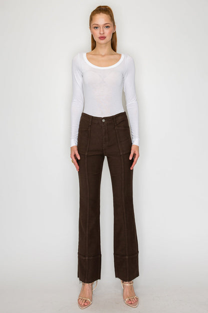 Helena Tummy Control High Rise Bootcut Jeans - MeeeShop Women's Fashion