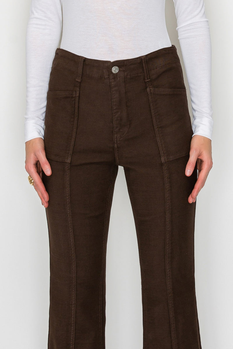 Helena Tummy Control High Rise Bootcut Jeans in 5 (26) view 2 - High-Waisted (bottom)