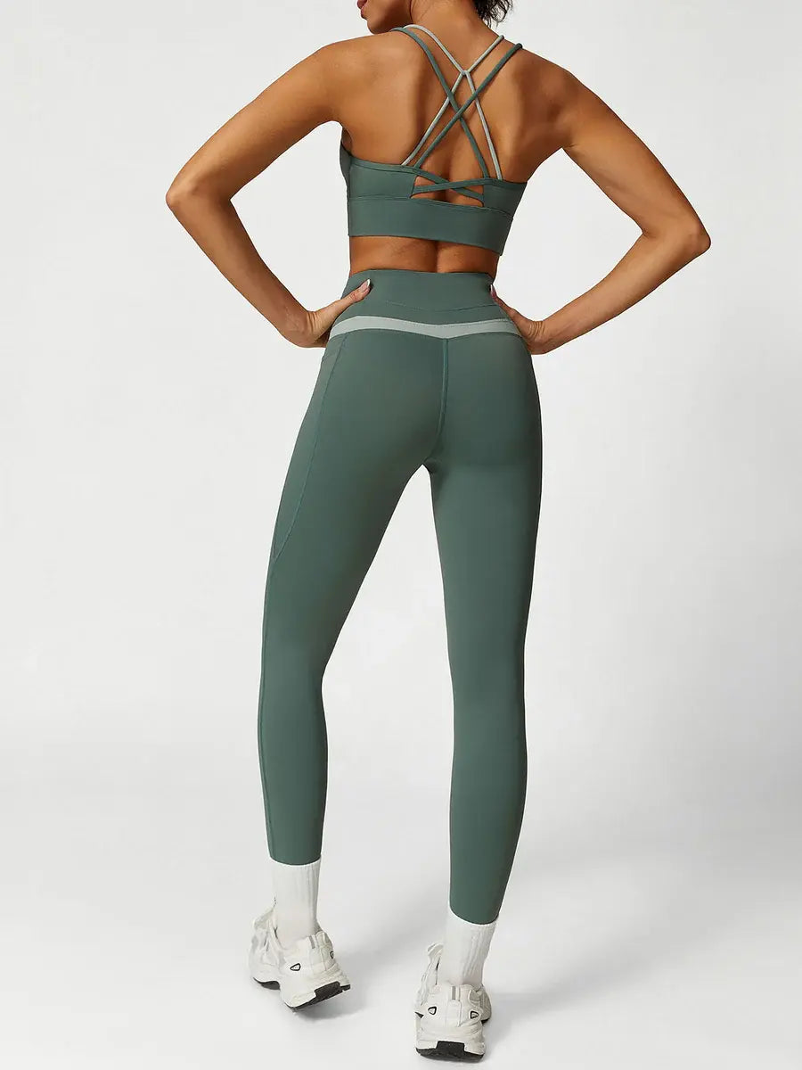 Helloday.us Contour Flex Two-tone Leggings in Gray view 4 - Flex Contour Tights (bottom)