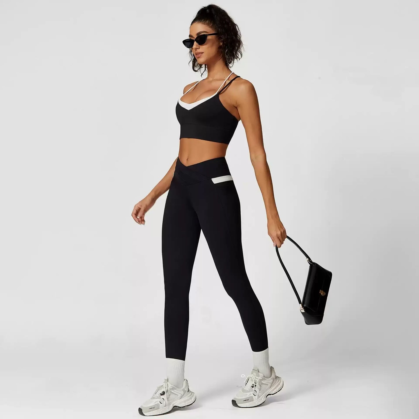 Helloday.us Contour Flex Two-tone Leggings in Gray view 5 - Flex Contour Tights (bottom)