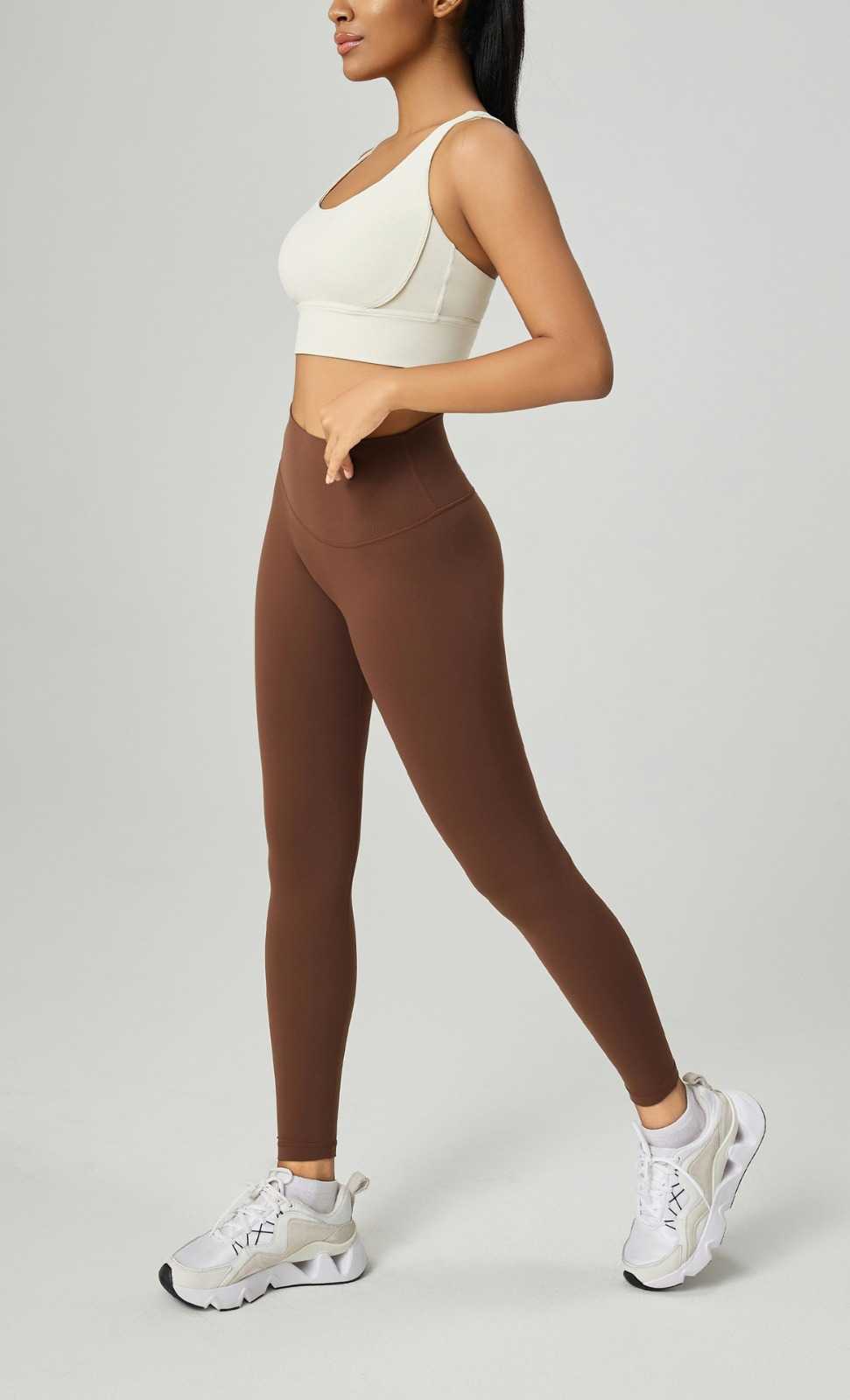 Helloday.us Hello Day Peach Lift Sculpt Leggings in Chestnut view 4 - Hello Leggings (bottom)