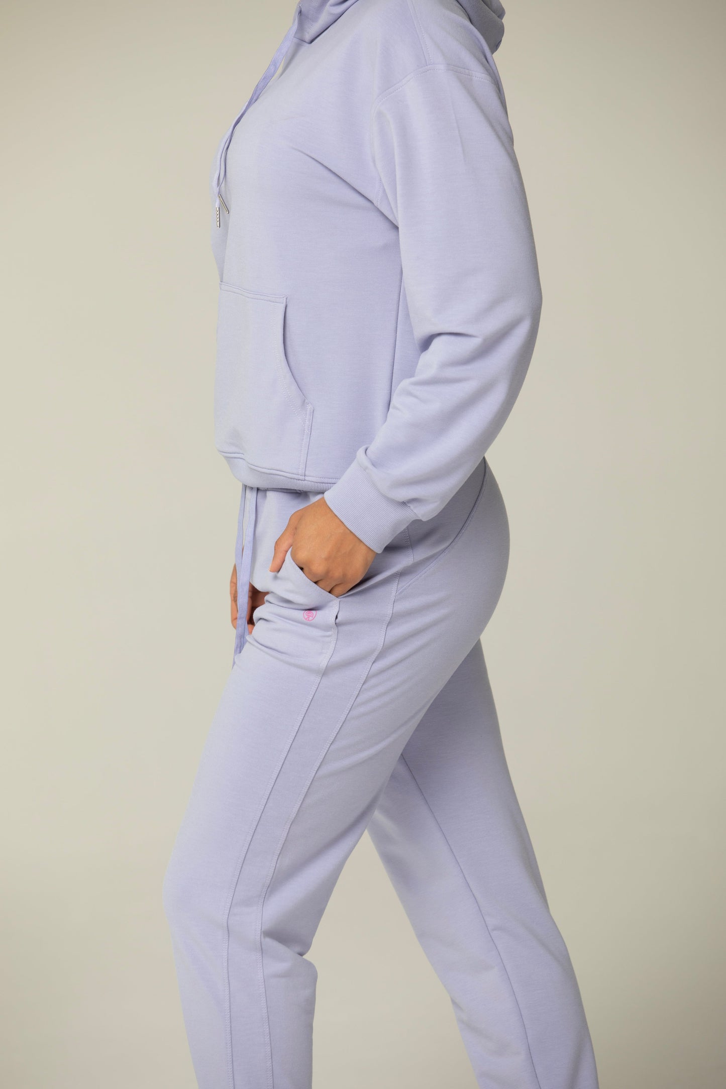 Helloday.us Luna Relaxed Fit Jogger Pants – Everyday Women’s Lounge & Athleisure Wear | Lavender in Lavender (bottom)